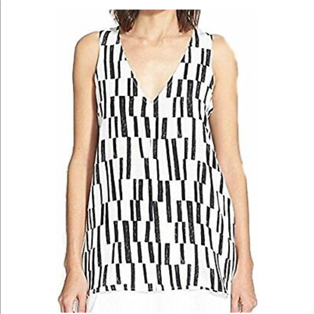Vince black and white tank!! Brand NWOT Medium